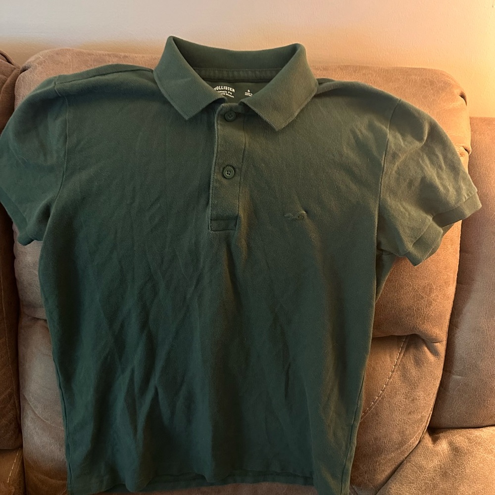 Hollister Men’s Green Polo Shirt